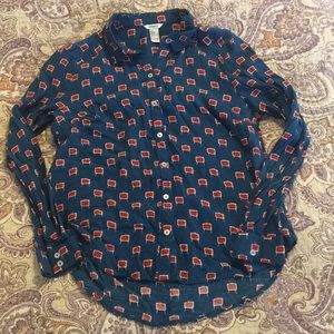 Television Print Button-down 📺